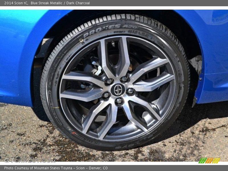 Blue Streak Metallic / Dark Charcoal 2014 Scion tC