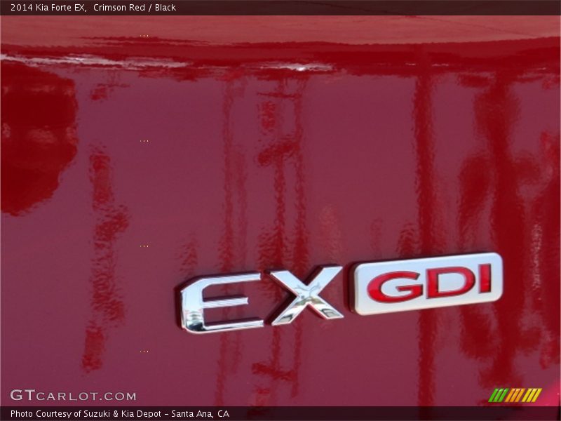Crimson Red / Black 2014 Kia Forte EX