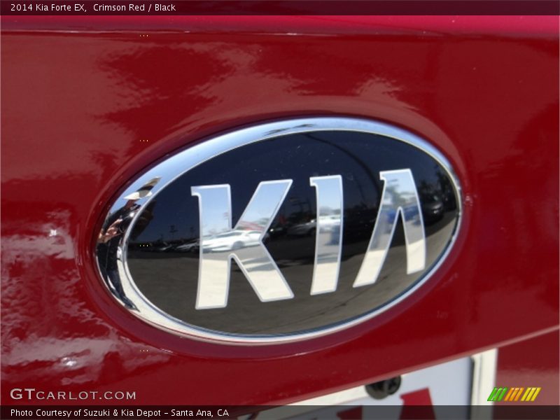 Crimson Red / Black 2014 Kia Forte EX