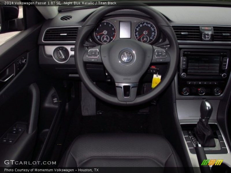 Night Blue Metallic / Titan Black 2014 Volkswagen Passat 1.8T SE