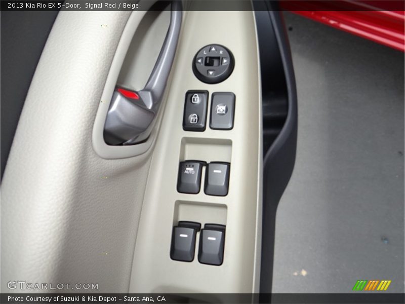 Signal Red / Beige 2013 Kia Rio EX 5-Door