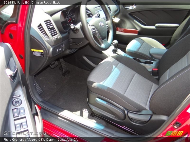 Crimson Red / Black 2014 Kia Forte EX