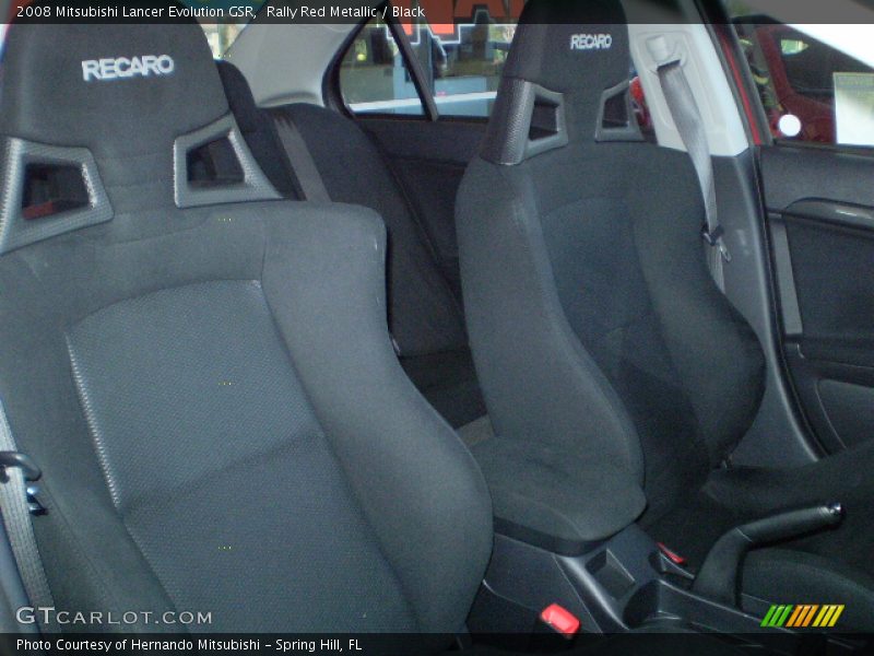 Rally Red Metallic / Black 2008 Mitsubishi Lancer Evolution GSR