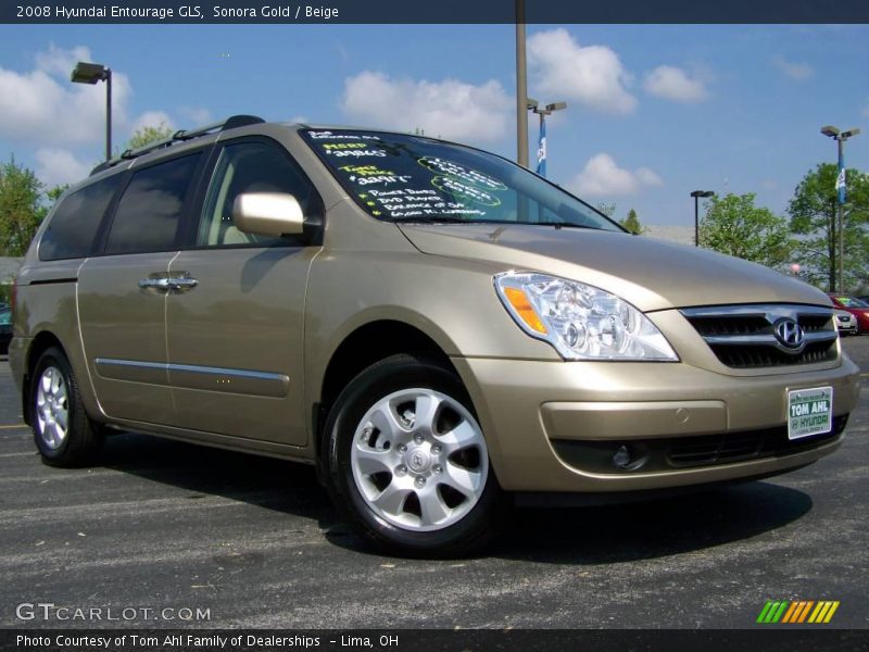 Sonora Gold / Beige 2008 Hyundai Entourage GLS