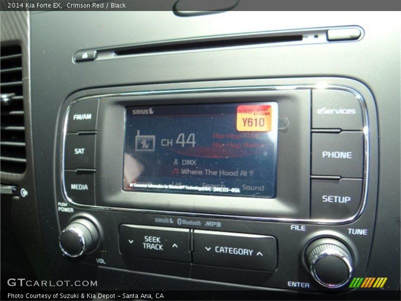 Crimson Red / Black 2014 Kia Forte EX