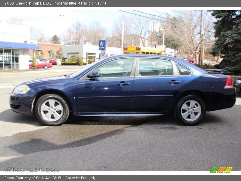Imperial Blue Metallic / Neutral 2009 Chevrolet Impala LT