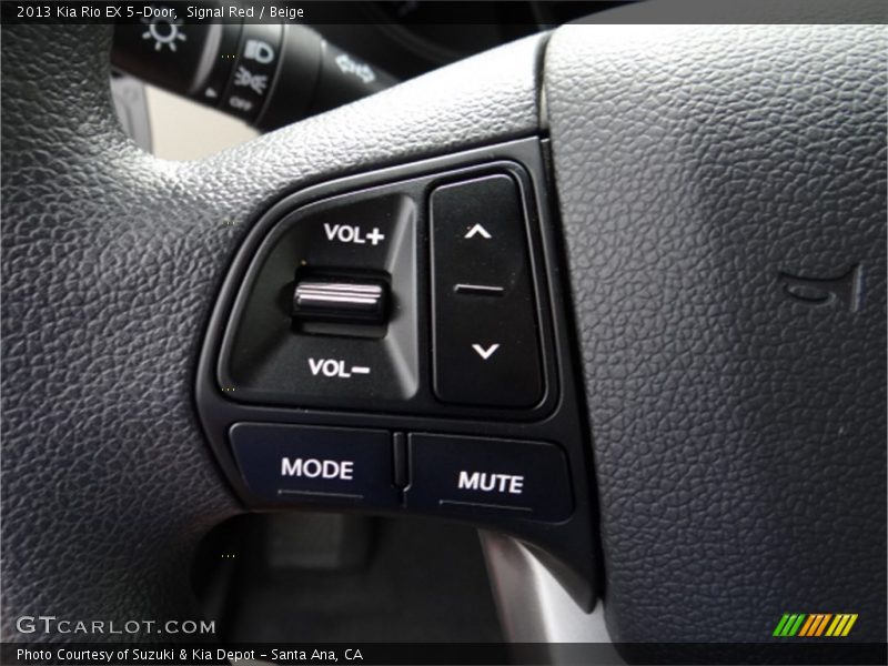 Signal Red / Beige 2013 Kia Rio EX 5-Door