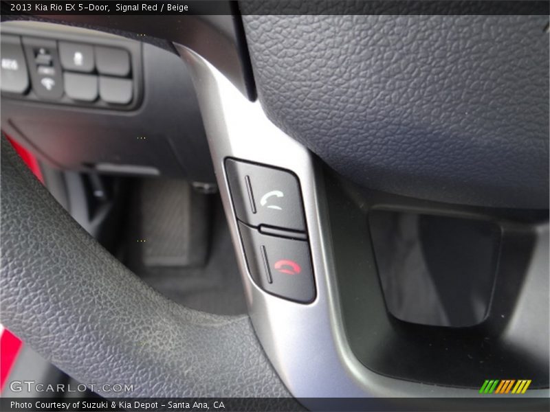 Signal Red / Beige 2013 Kia Rio EX 5-Door