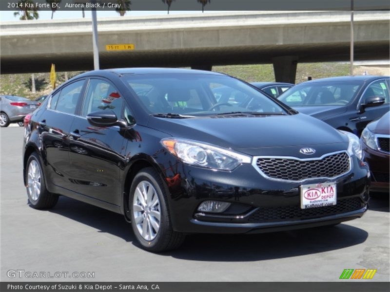 Aurora Black / Gray 2014 Kia Forte EX