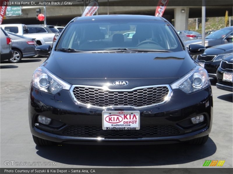 Aurora Black / Gray 2014 Kia Forte EX