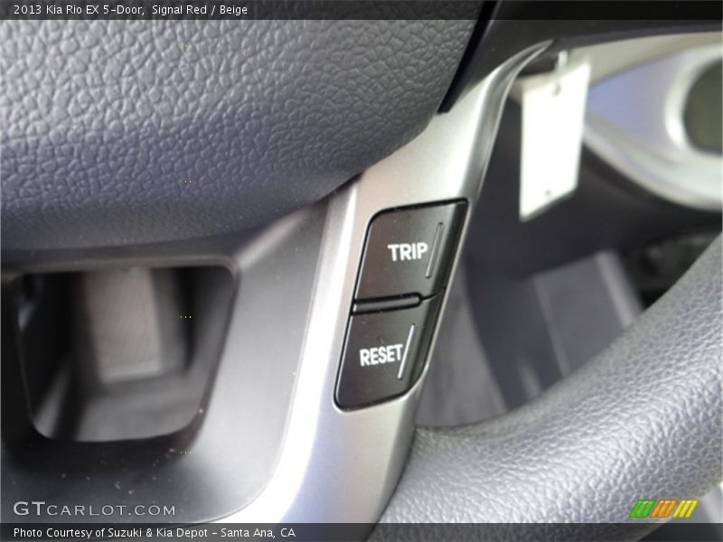 Signal Red / Beige 2013 Kia Rio EX 5-Door