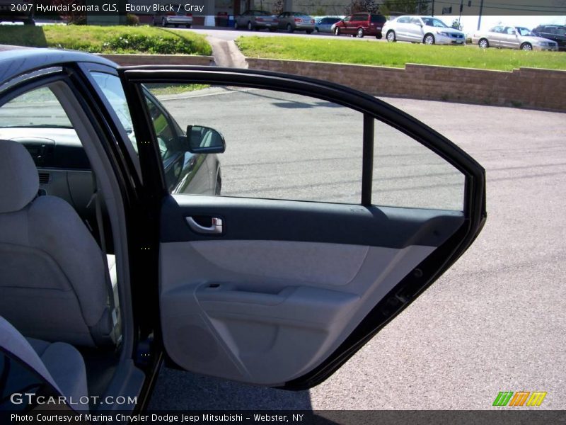 Ebony Black / Gray 2007 Hyundai Sonata GLS
