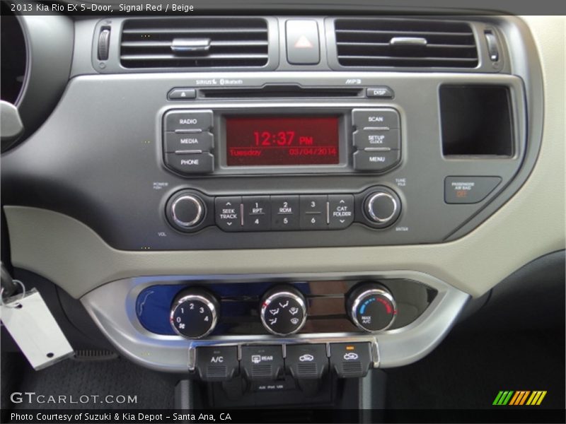 Signal Red / Beige 2013 Kia Rio EX 5-Door