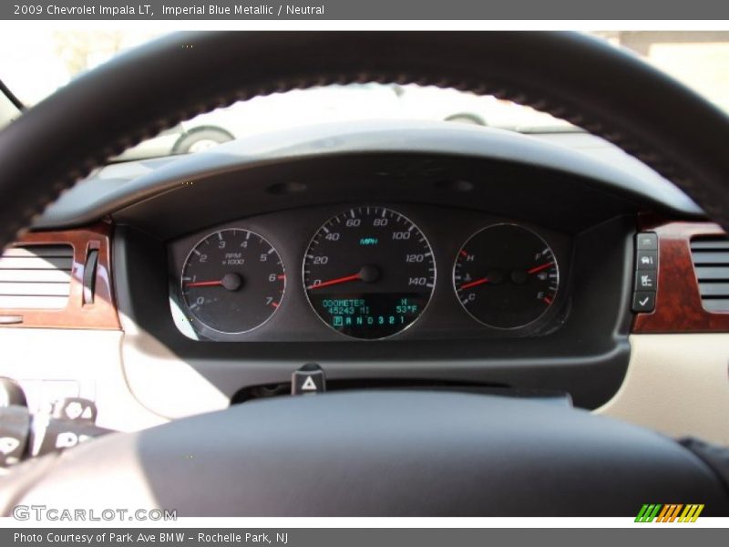 Imperial Blue Metallic / Neutral 2009 Chevrolet Impala LT