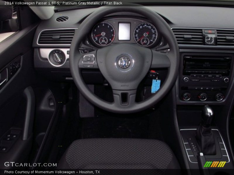 Platinum Gray Metallic / Titan Black 2014 Volkswagen Passat 1.8T S
