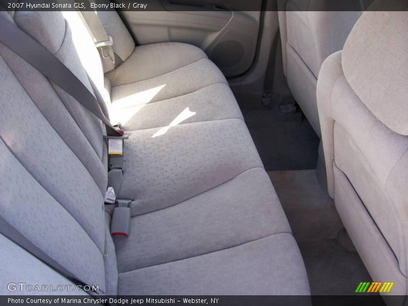 Ebony Black / Gray 2007 Hyundai Sonata GLS