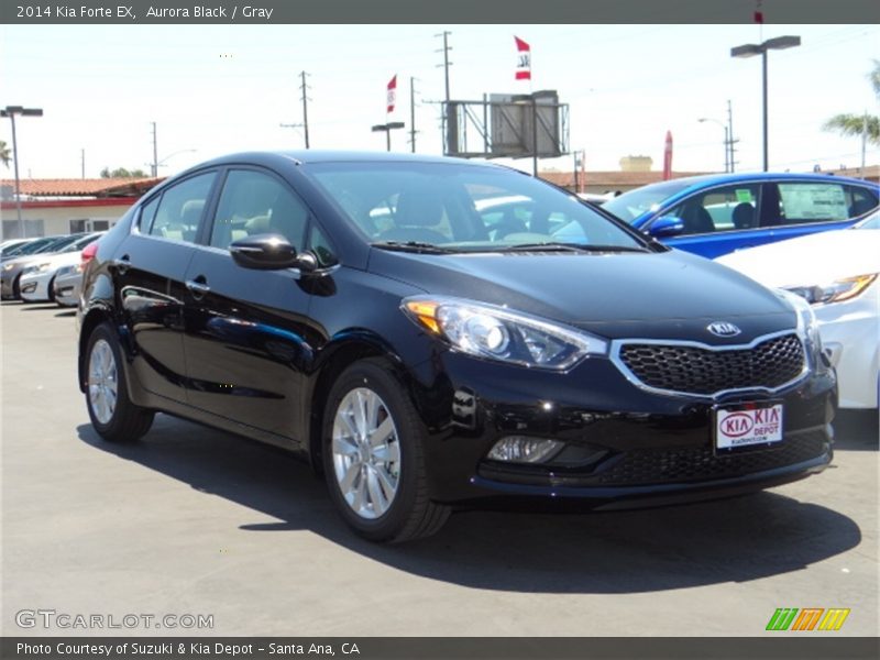 Aurora Black / Gray 2014 Kia Forte EX