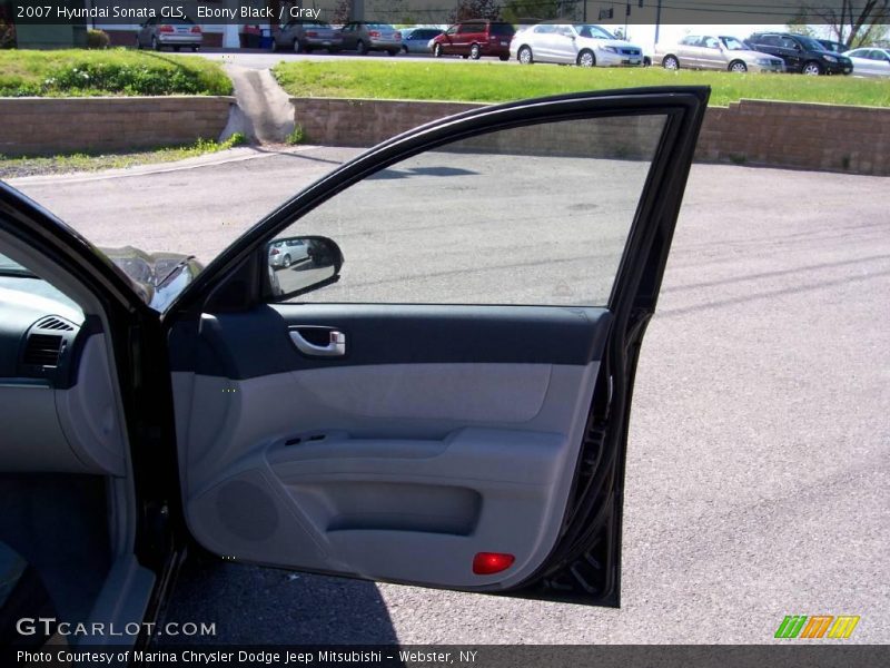 Ebony Black / Gray 2007 Hyundai Sonata GLS