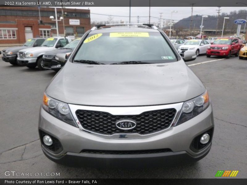 Titanium Silver / Black 2012 Kia Sorento LX AWD