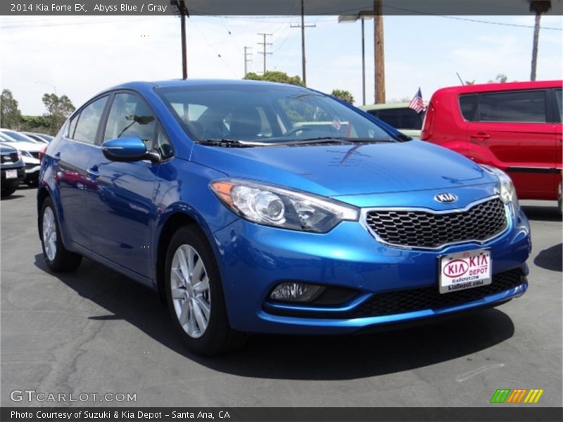 Abyss Blue / Gray 2014 Kia Forte EX