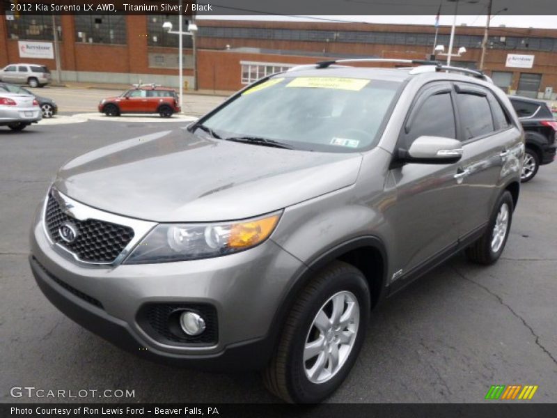 Titanium Silver / Black 2012 Kia Sorento LX AWD