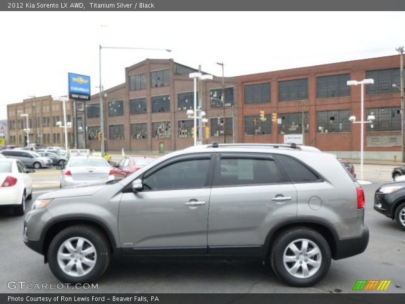Titanium Silver / Black 2012 Kia Sorento LX AWD