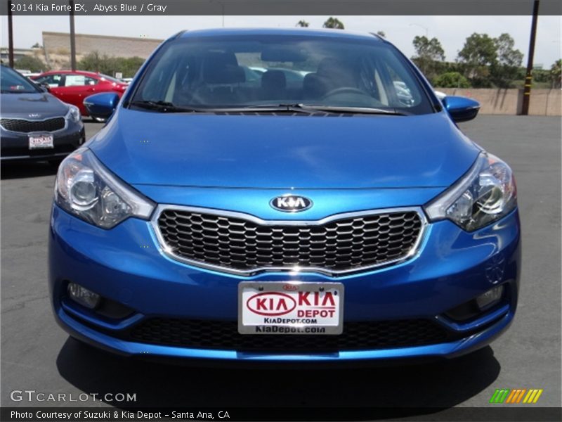 Abyss Blue / Gray 2014 Kia Forte EX