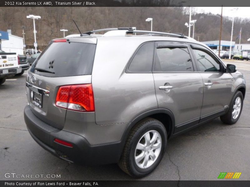 Titanium Silver / Black 2012 Kia Sorento LX AWD