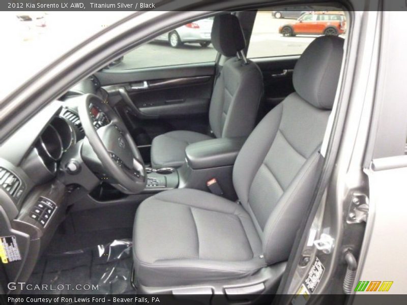Titanium Silver / Black 2012 Kia Sorento LX AWD