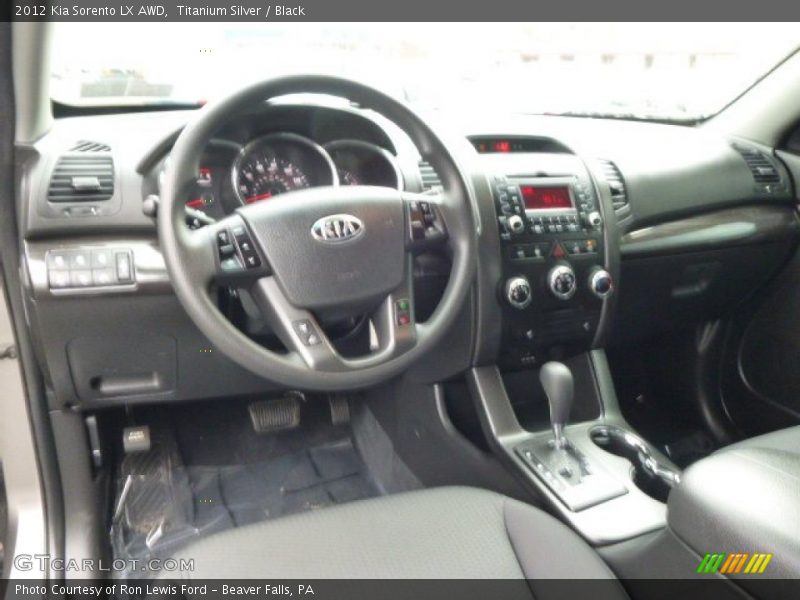 Titanium Silver / Black 2012 Kia Sorento LX AWD