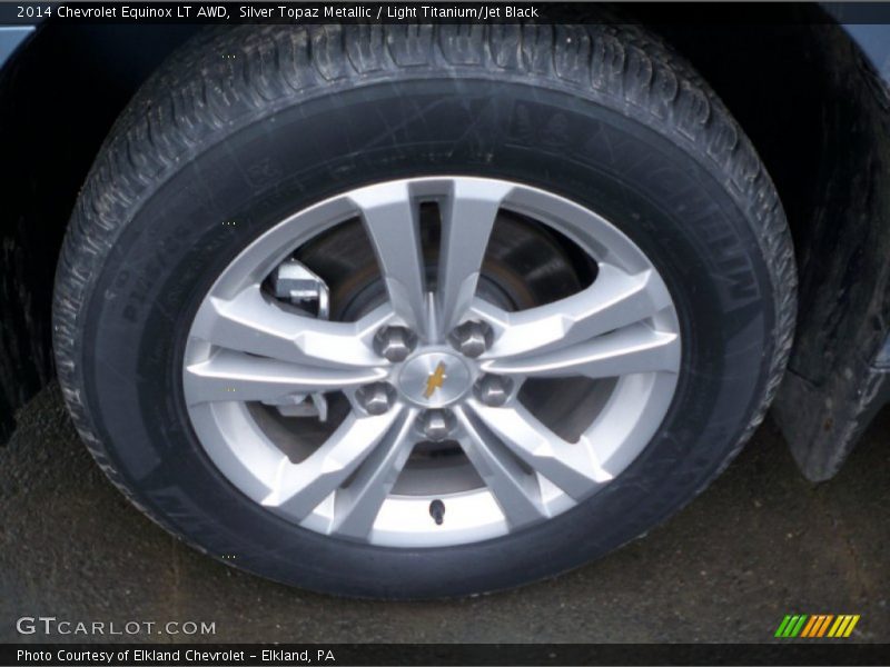 Silver Topaz Metallic / Light Titanium/Jet Black 2014 Chevrolet Equinox LT AWD