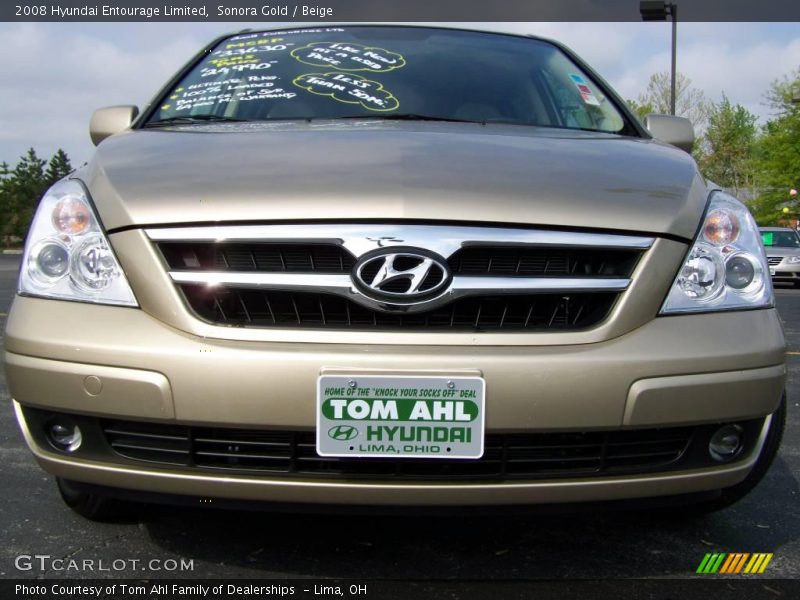Sonora Gold / Beige 2008 Hyundai Entourage Limited
