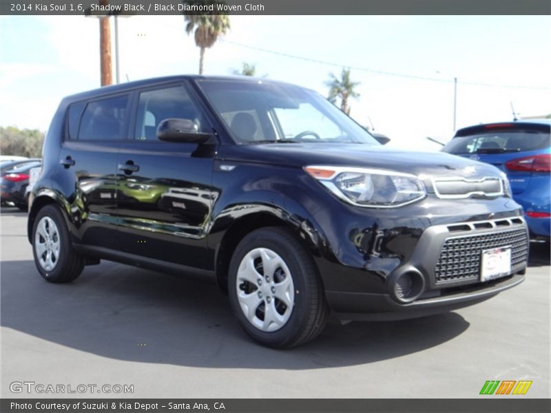 Shadow Black / Black Diamond Woven Cloth 2014 Kia Soul 1.6