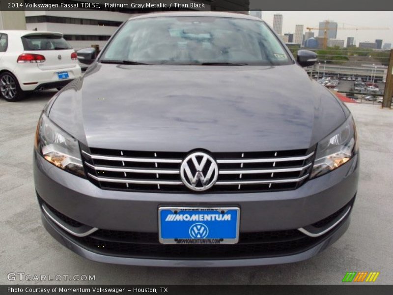 Platinum Gray Metallic / Titan Black 2014 Volkswagen Passat TDI SE