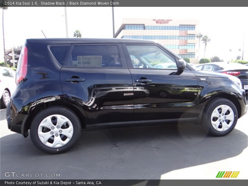 Shadow Black / Black Diamond Woven Cloth 2014 Kia Soul 1.6