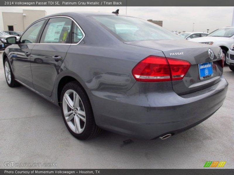 Platinum Gray Metallic / Titan Black 2014 Volkswagen Passat TDI SE
