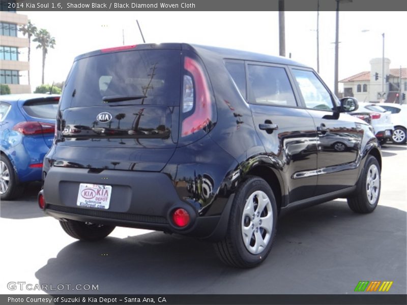 Shadow Black / Black Diamond Woven Cloth 2014 Kia Soul 1.6