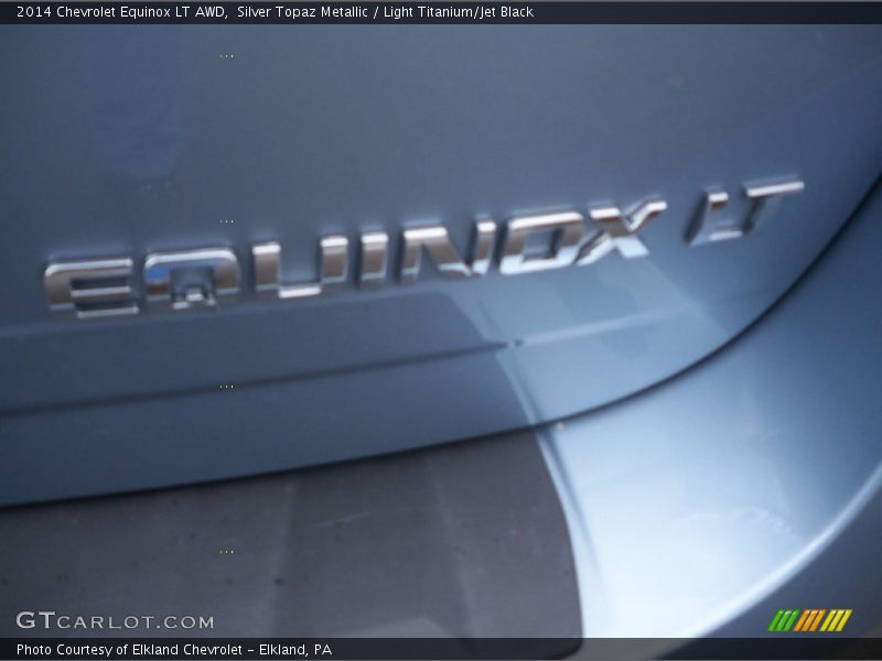 Silver Topaz Metallic / Light Titanium/Jet Black 2014 Chevrolet Equinox LT AWD