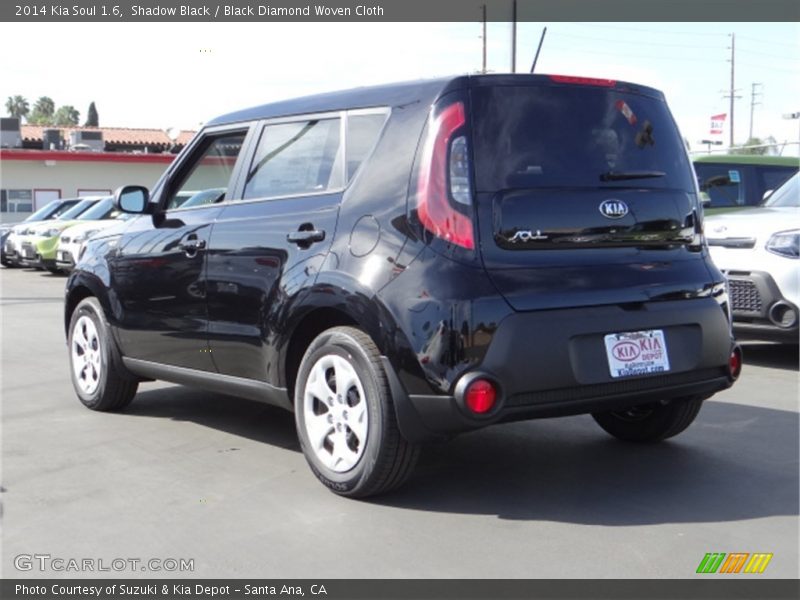 Shadow Black / Black Diamond Woven Cloth 2014 Kia Soul 1.6