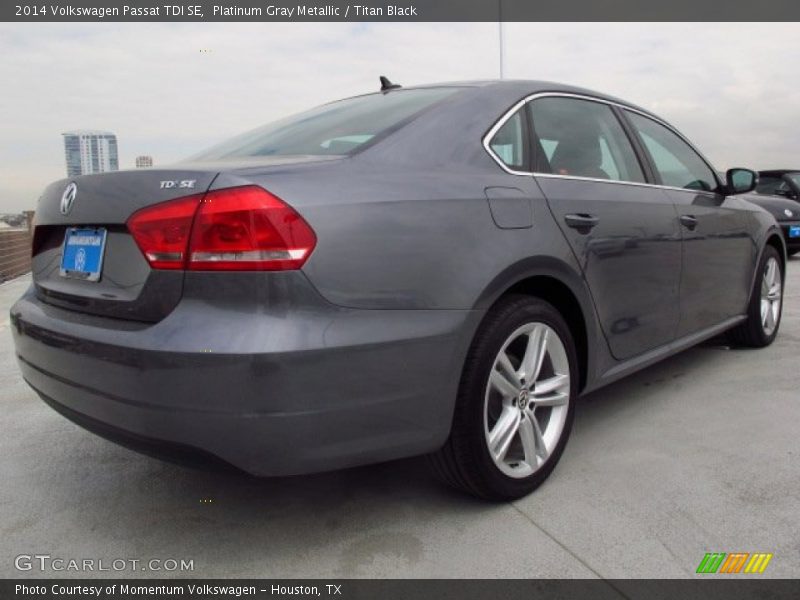 Platinum Gray Metallic / Titan Black 2014 Volkswagen Passat TDI SE