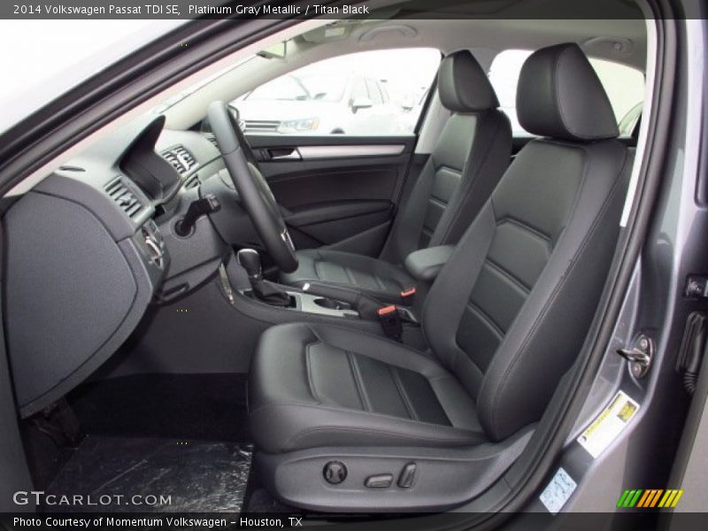 Platinum Gray Metallic / Titan Black 2014 Volkswagen Passat TDI SE