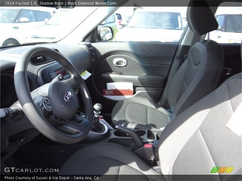 Shadow Black / Black Diamond Woven Cloth 2014 Kia Soul 1.6