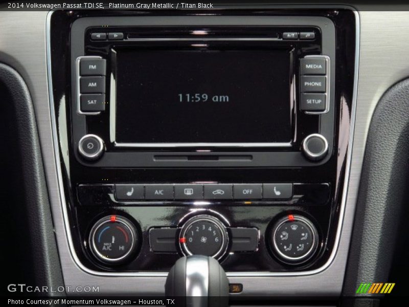 Platinum Gray Metallic / Titan Black 2014 Volkswagen Passat TDI SE