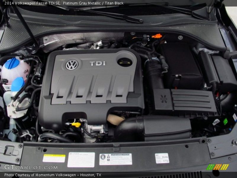 Platinum Gray Metallic / Titan Black 2014 Volkswagen Passat TDI SE