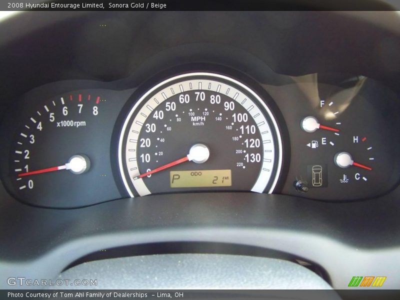 Sonora Gold / Beige 2008 Hyundai Entourage Limited