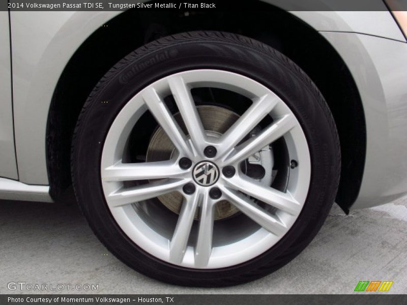 Tungsten Silver Metallic / Titan Black 2014 Volkswagen Passat TDI SE