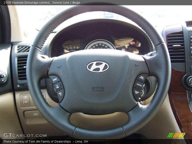 Sonora Gold / Beige 2008 Hyundai Entourage Limited