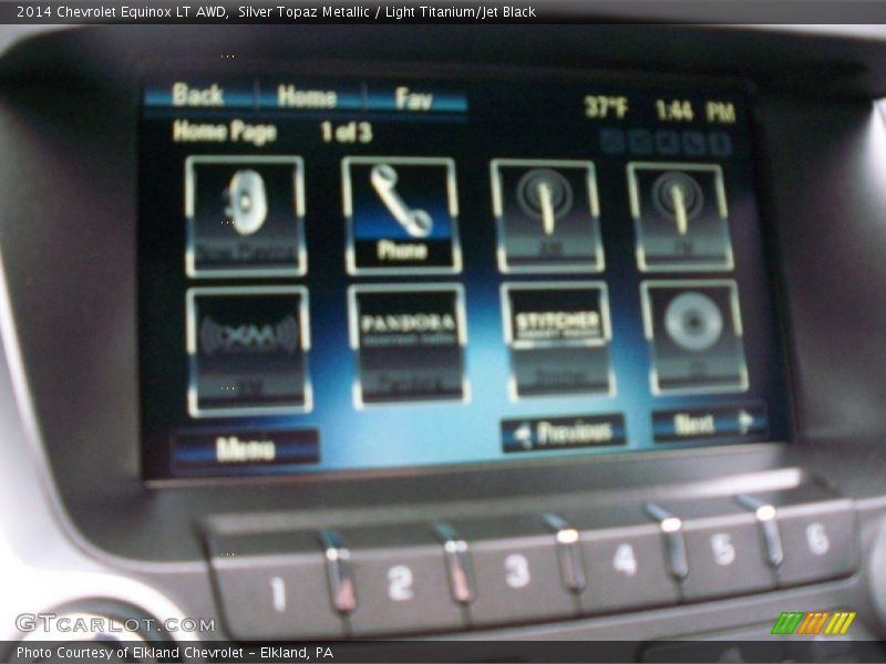 Silver Topaz Metallic / Light Titanium/Jet Black 2014 Chevrolet Equinox LT AWD