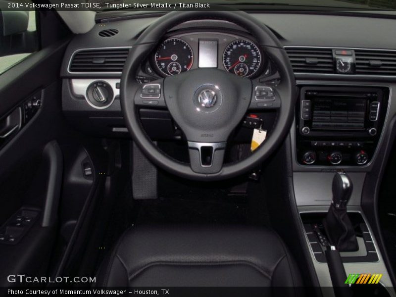 Tungsten Silver Metallic / Titan Black 2014 Volkswagen Passat TDI SE