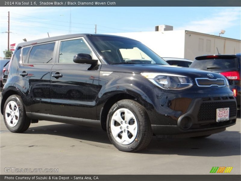 Shadow Black / Black Diamond Woven Cloth 2014 Kia Soul 1.6